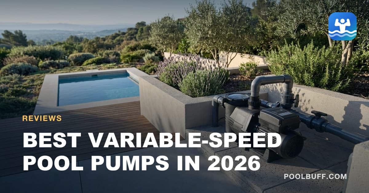 A modern variable-speed pump photographed cleanly at the equipment pad