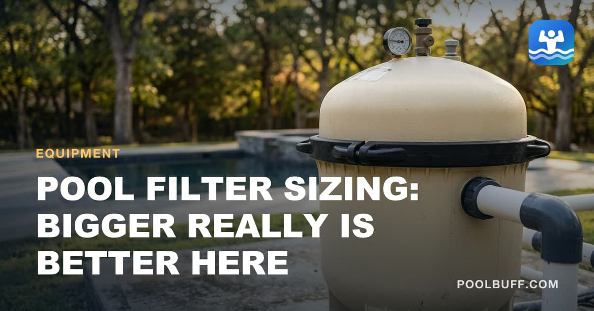 A large cartridge filter tank at a clean equipment pad