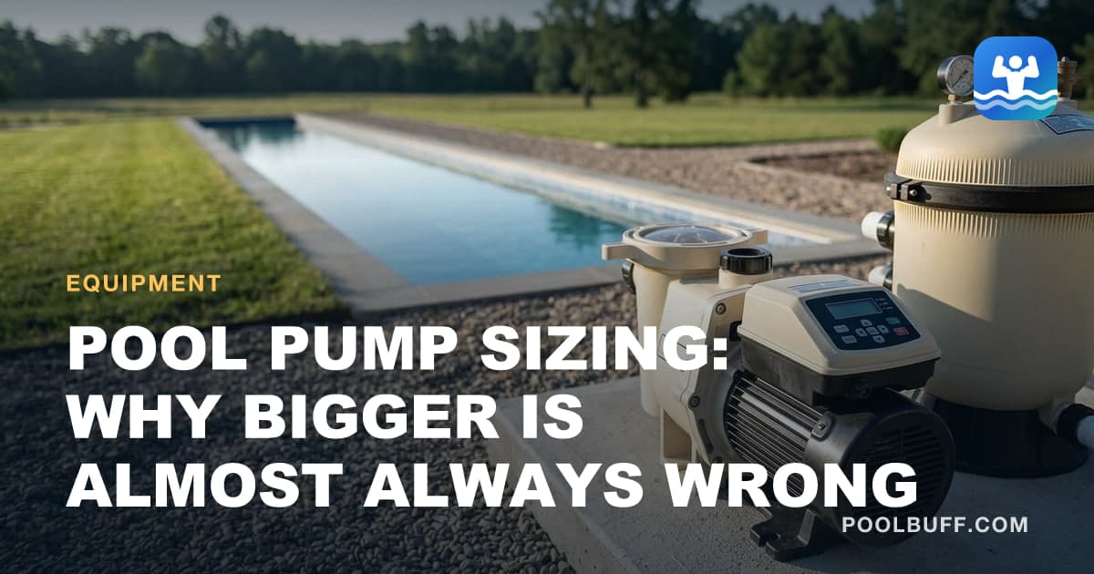 A variable-speed pool pump on its pad with the control panel visible